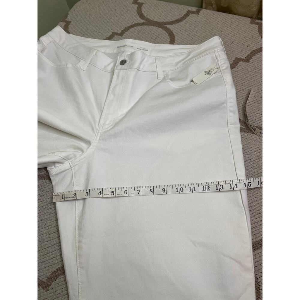 Old Navy high rise wow loose white calla lily jeans, size 20 - Picture 6 of 11